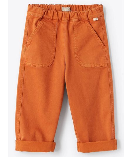 Pantaloni Baggy in Gabardine