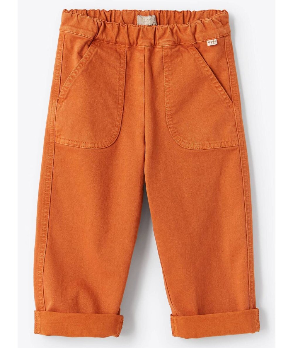 Pantaloni Baggy in Gabardine