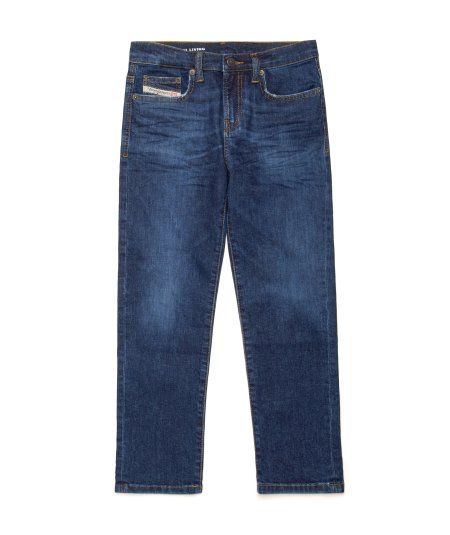 Jeans Straight Blu Medio con Rotture - 2020 D-Viker Bambino