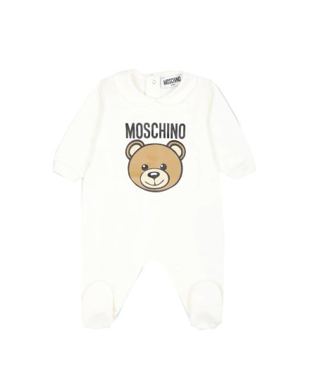 Tutina Neonato con Stampa Faccia Teddy Bear