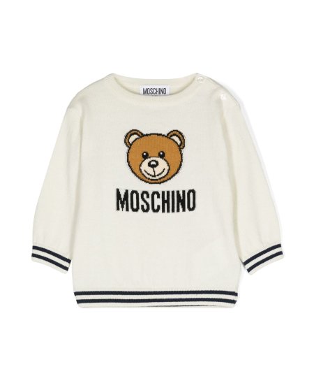 Maglione Girocollo con Ricamo Teddy Bear Bambino