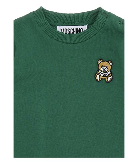 T-Shirt Manica Lunga Neonato Logo Teddy Bear