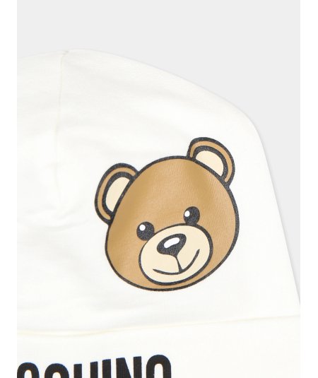 Cappello con Risvolto Stampa Teddy Bear