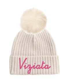 Cappello con Risvolto Scritta Frontale Viziata Bambina