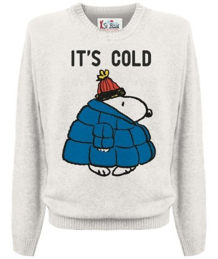 Maglione Girocollo Stampa Snoopy Cold Bambino