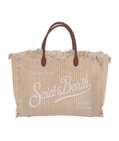 Borsa Colette Corduroy con Ricamo Logo