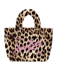 Borsa Colette Fur Leopardy con Ricamo Logo