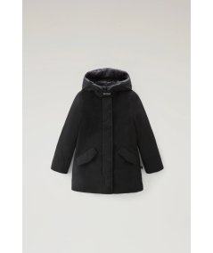 Arctic Parka da bambina in Ramar Cloth Nero