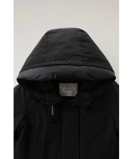 Arctic Parka da bambina in Ramar Cloth Nero