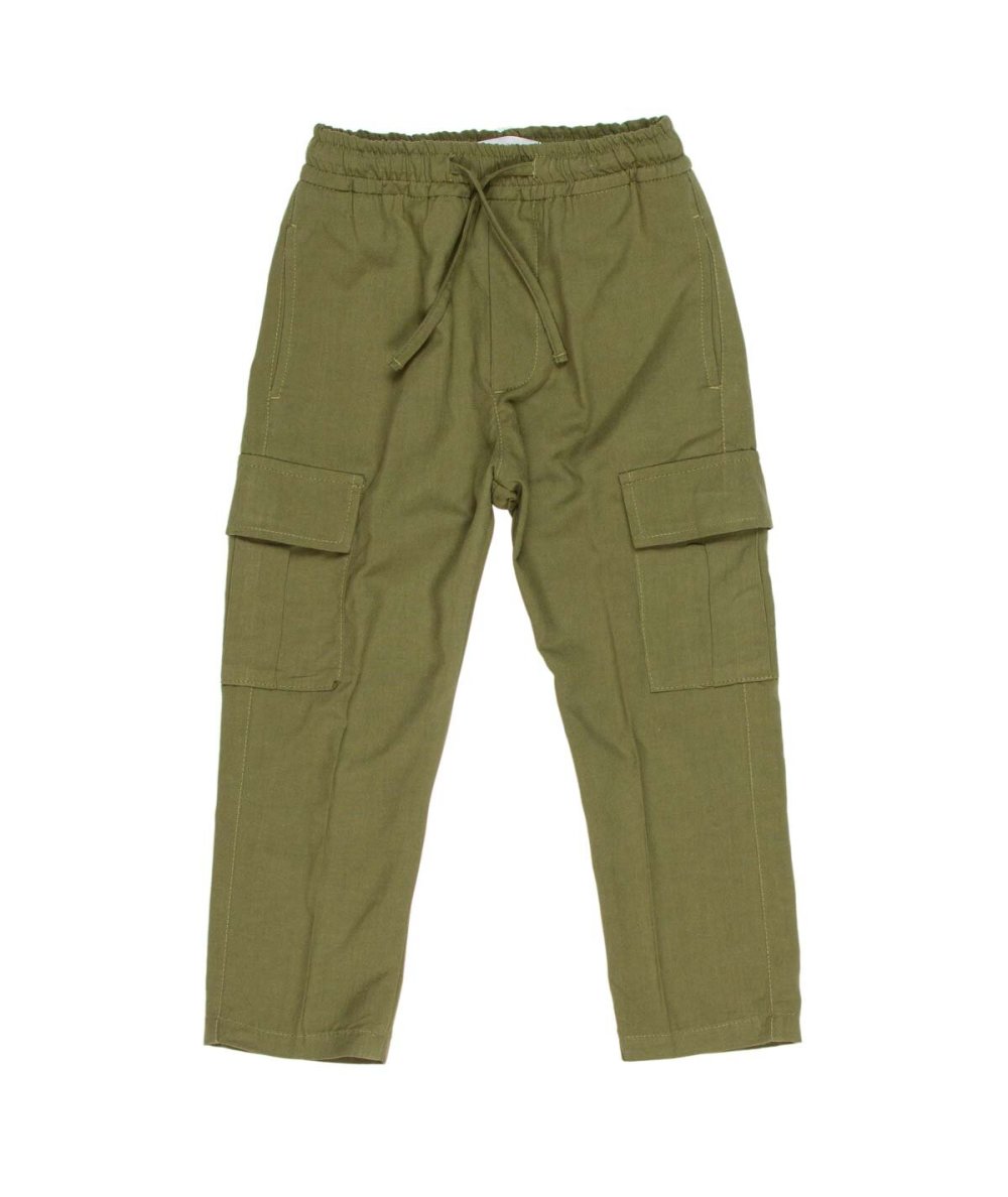 Pantaloni Cargo Bambino Verde Oliva