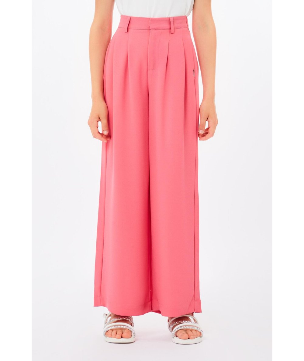 Pantalone Palazzo Bambina Ampio con Pinces