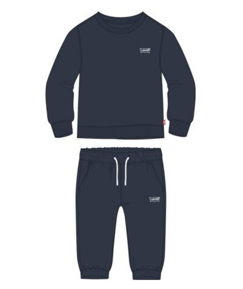 Levis Completo Neonato  Blu Scuro con Dettagli Logo