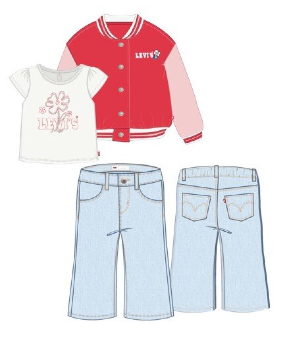 Set Completo Unisex  Rosso e Blu con Dettagli Logo