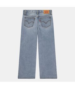 Jeans Bambina  Blu Denim con Cuciture Contrastanti