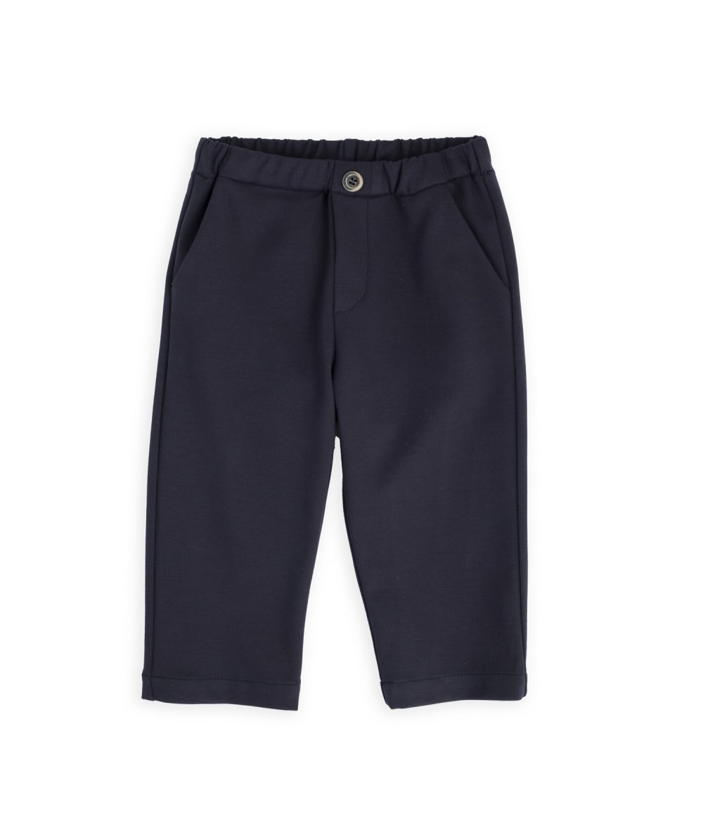 Pantaloni Neonato Blu Navy con Tasche