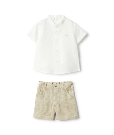 Completo Shorts e Camicia per Neonato