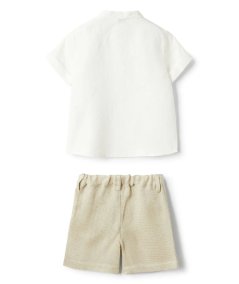 Completo Shorts e Camicia per Neonato