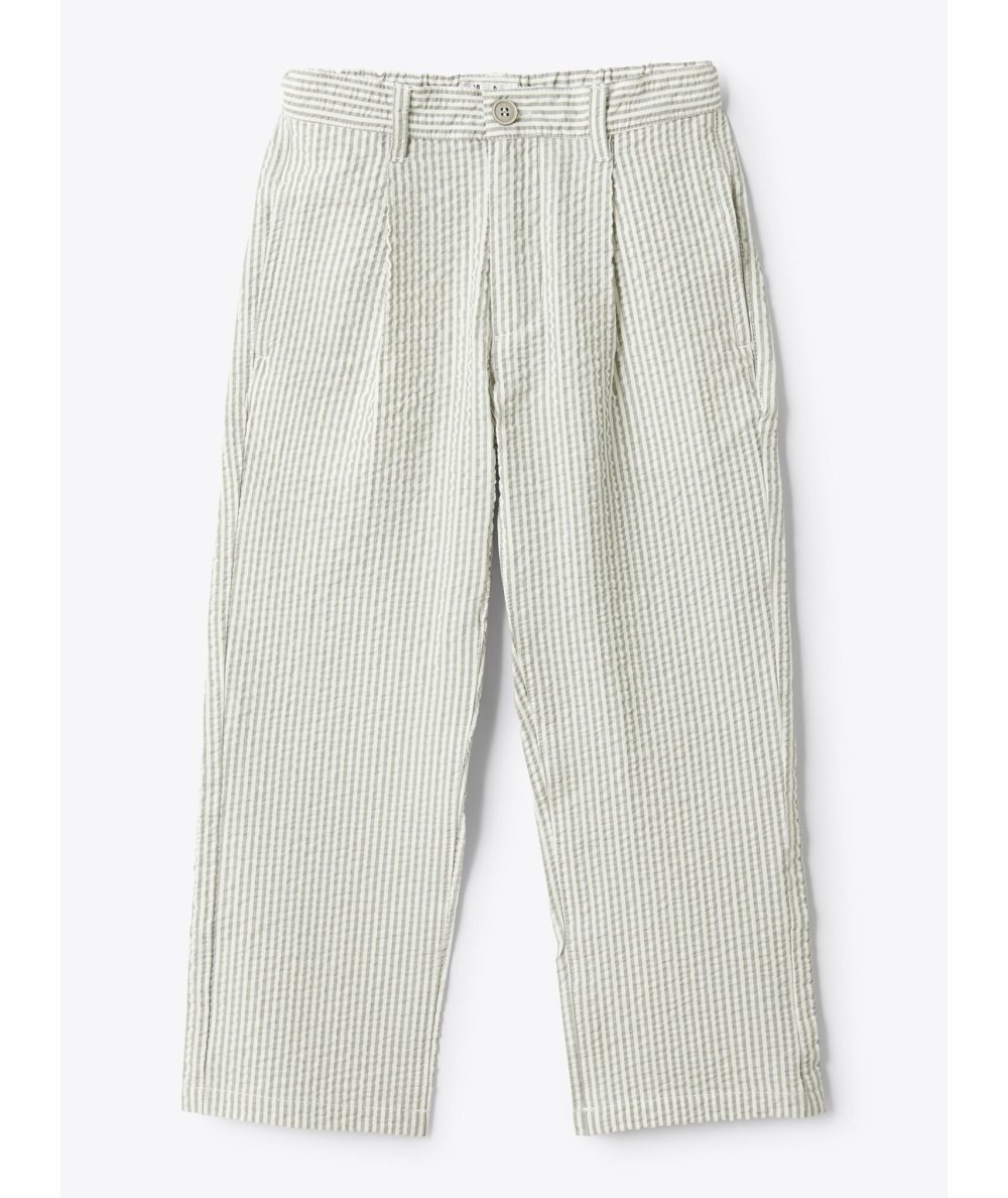 Pantalone in Seersucker a Righe