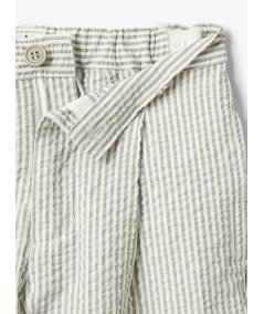 Pantalone in Seersucker a Righe