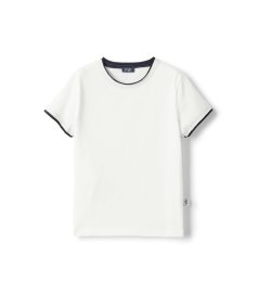 T-shirt in Jersey con Bordi a Contrasto