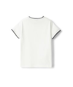 T-shirt in Jersey con Bordi a Contrasto
