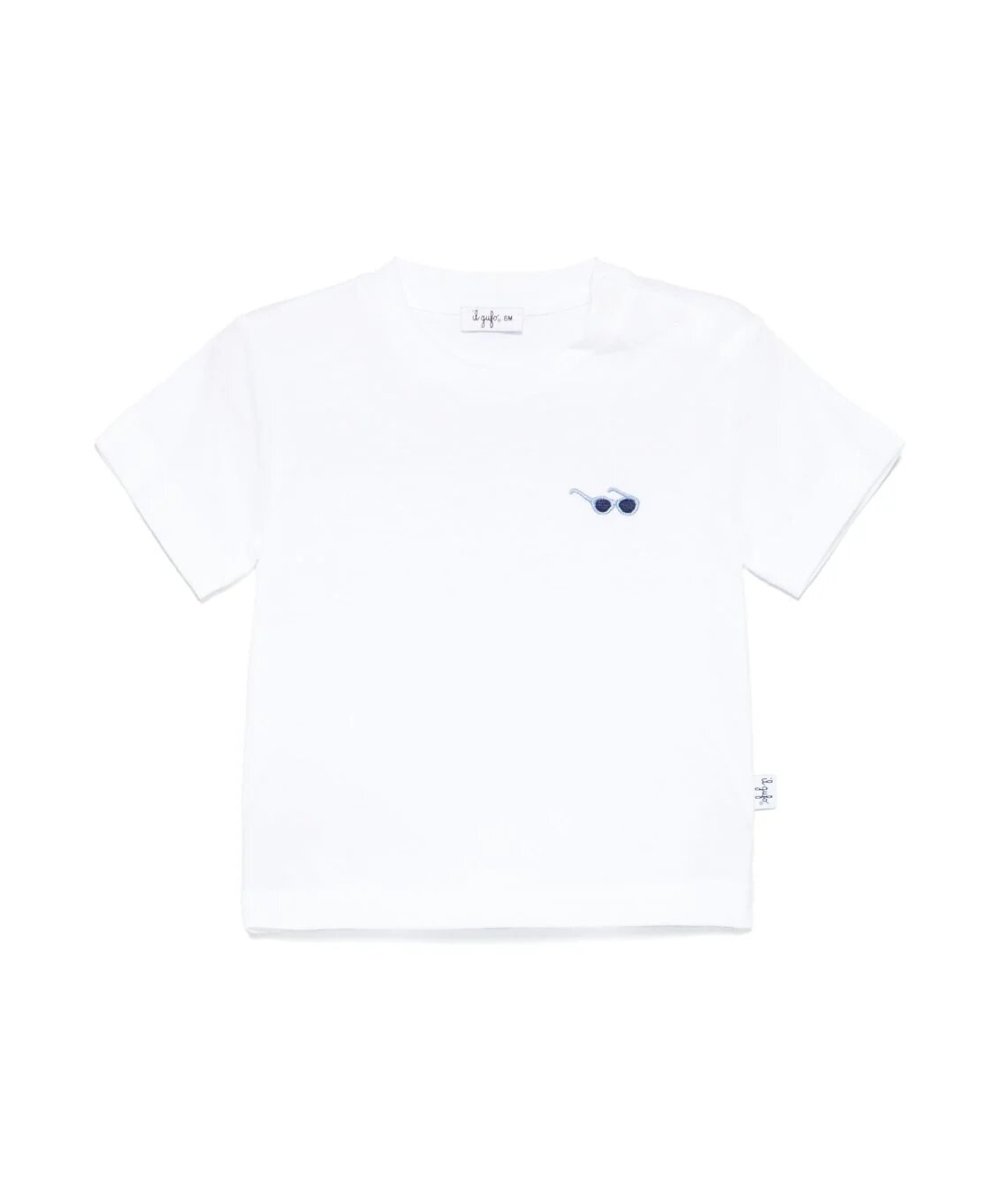 T-shirt in Jersey Con Ricamo