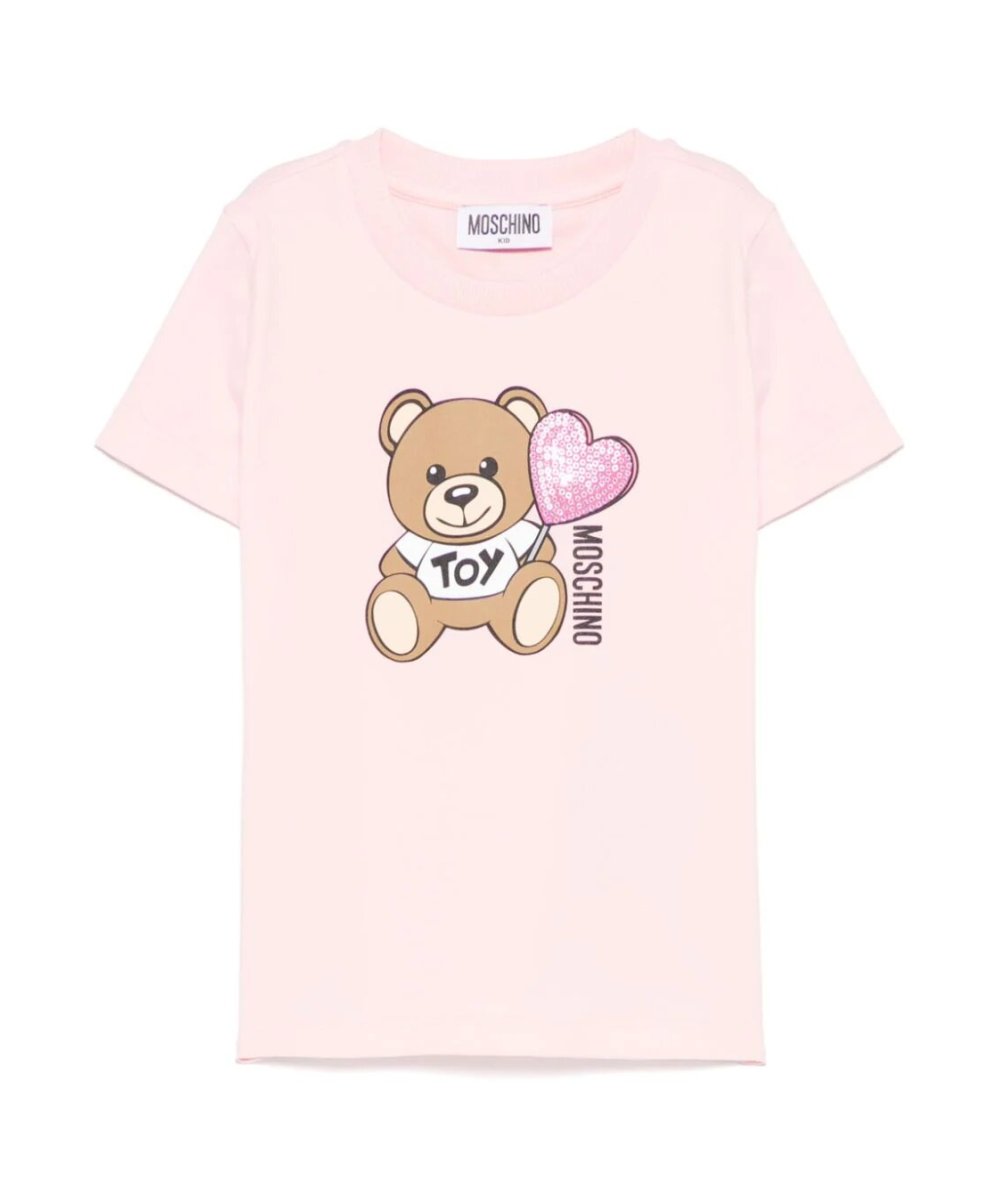 T-shirt Girocollo con motivo Teddy Bear Bambina