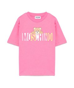 T-shirt Girocollo con Motivo Frontale Bambina