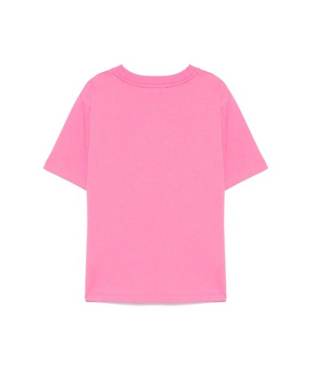 T-shirt Girocollo con Motivo Frontale Bambina