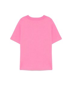 T-shirt Girocollo con Motivo Frontale Bambina
