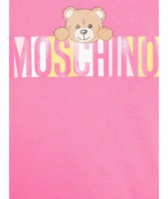 T-shirt Girocollo con Motivo Frontale Bambina