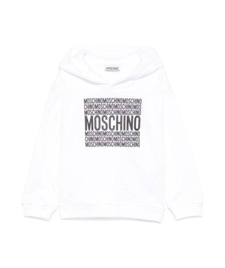 Felpa con Cappuccio e Stampa Logo Frontale Unisex