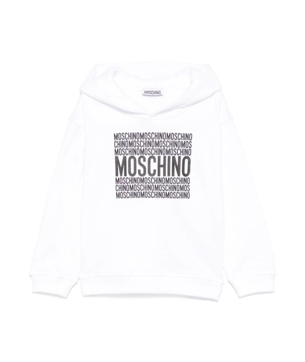 Felpa con Cappuccio e Stampa Logo Frontale Unisex