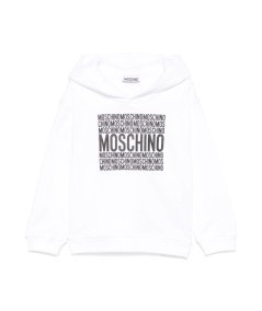 Felpa con Cappuccio e Stampa Logo Frontale Unisex
