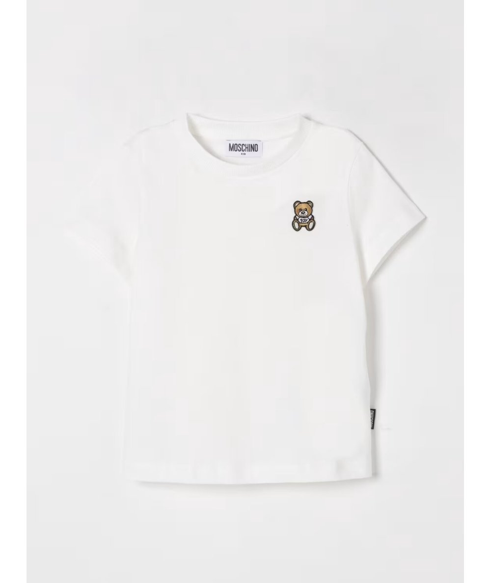 T-shirt Girocollo con Stampa Teddy Unisex