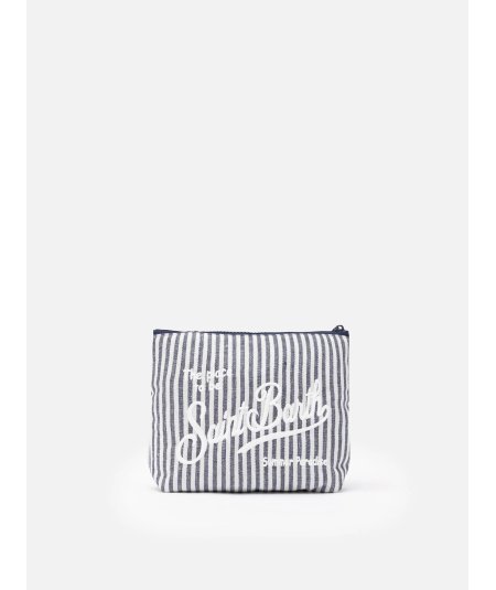 Pochette Aline con Logo Linen Stripes 6110 Emb