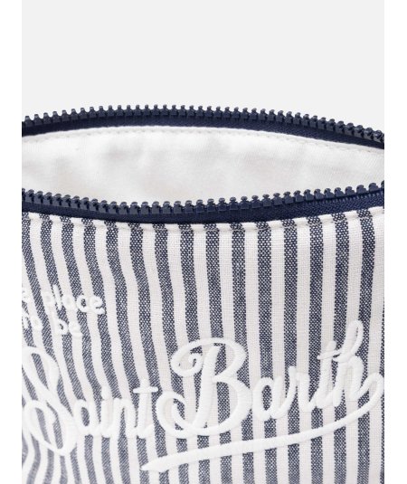 Pochette Aline con Logo Linen Stripes 6110 Emb