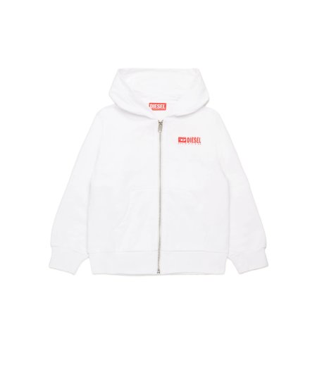 Felpa con Cappuccio e Logo Degradé Bambino