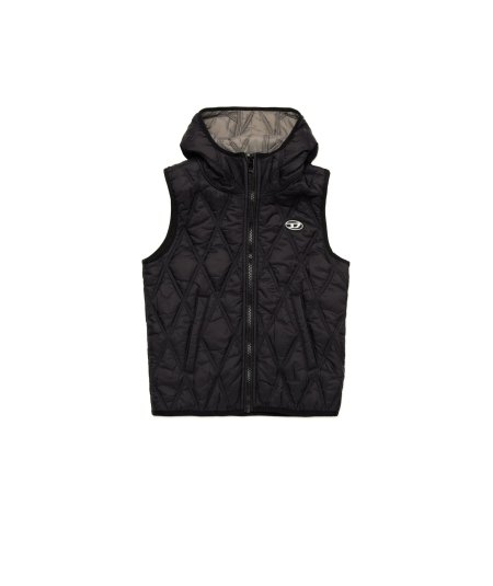 Gilet con Cappuccio Leggero Trapuntato Diamond