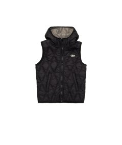 Gilet con Cappuccio Leggero Trapuntato Diamond