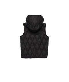 Gilet con Cappuccio Leggero Trapuntato Diamond