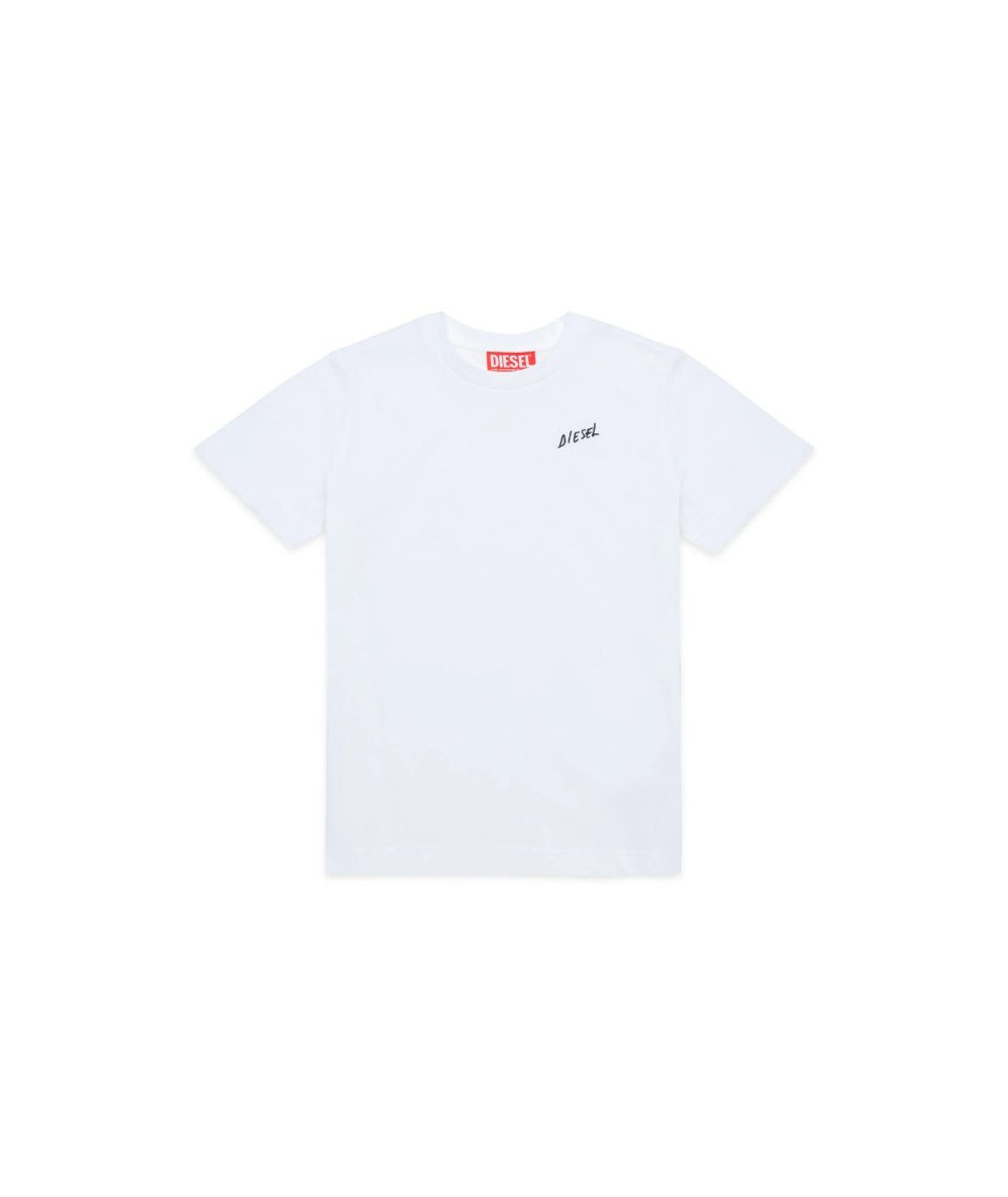 T-shirt con Grafica Diesel Bambino