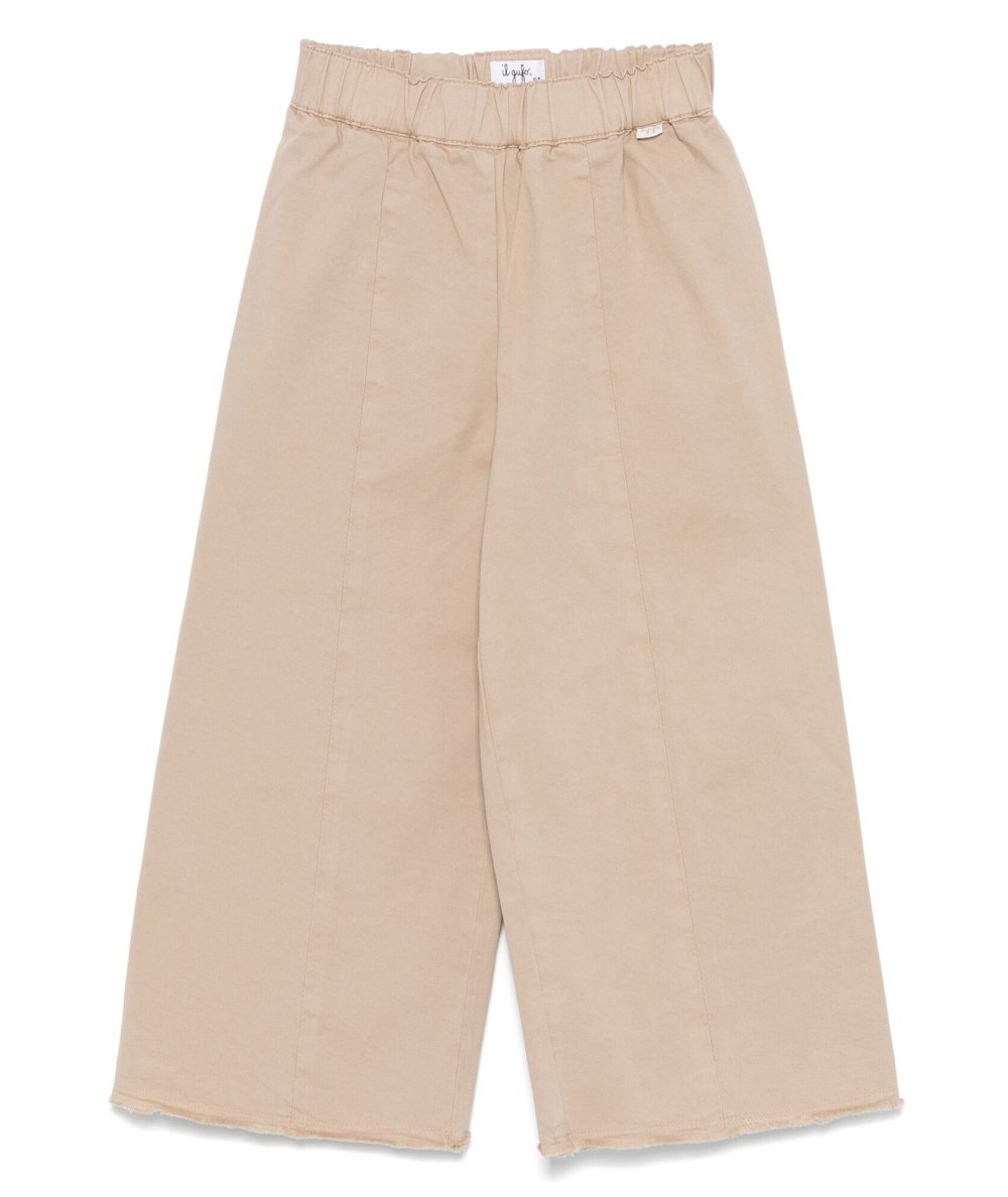 Pantalone Bambina Wide Leg in Gabardine