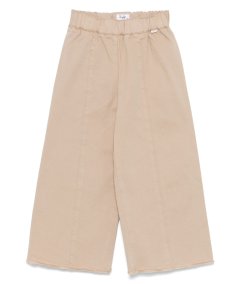 Pantalone Bambina Wide Leg in Gabardine