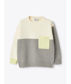 Maglia Bambino Color-Block in Cotone