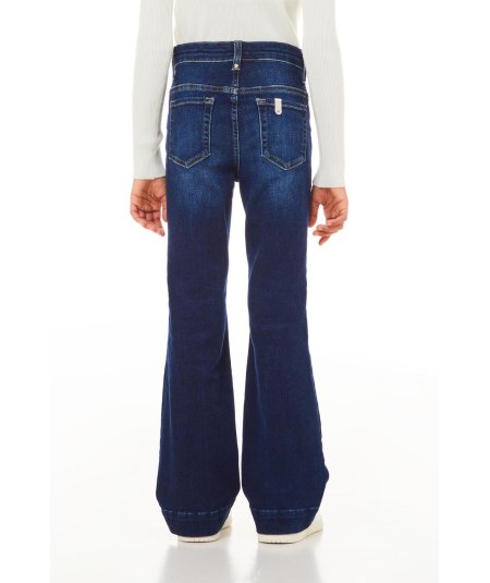 Pantalone Bambina in Denim a Zampa