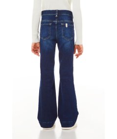 Pantalone Bambina in Denim a Zampa