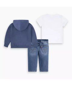 Completo T-shirt Con Cerniera E Pantaloni Hiking Neonato