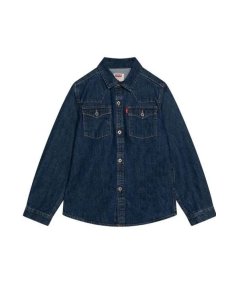 Camicia in Denim Scuro Ragazzo New Barstow Western