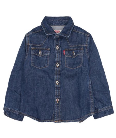 Camicia in Denim Scuro Bambino New Barstow Western